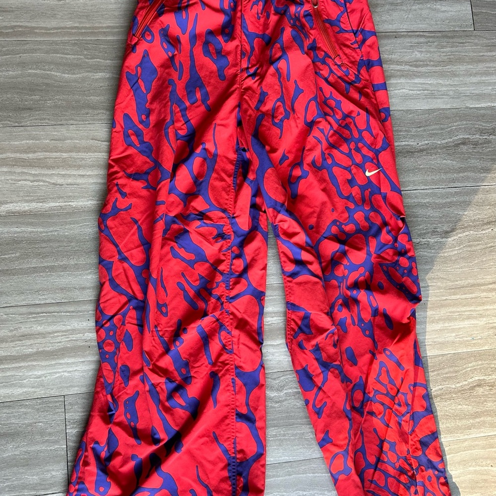 Nike Red and Purple Casual Pants